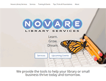 Tablet Screenshot of novarelibrary.com